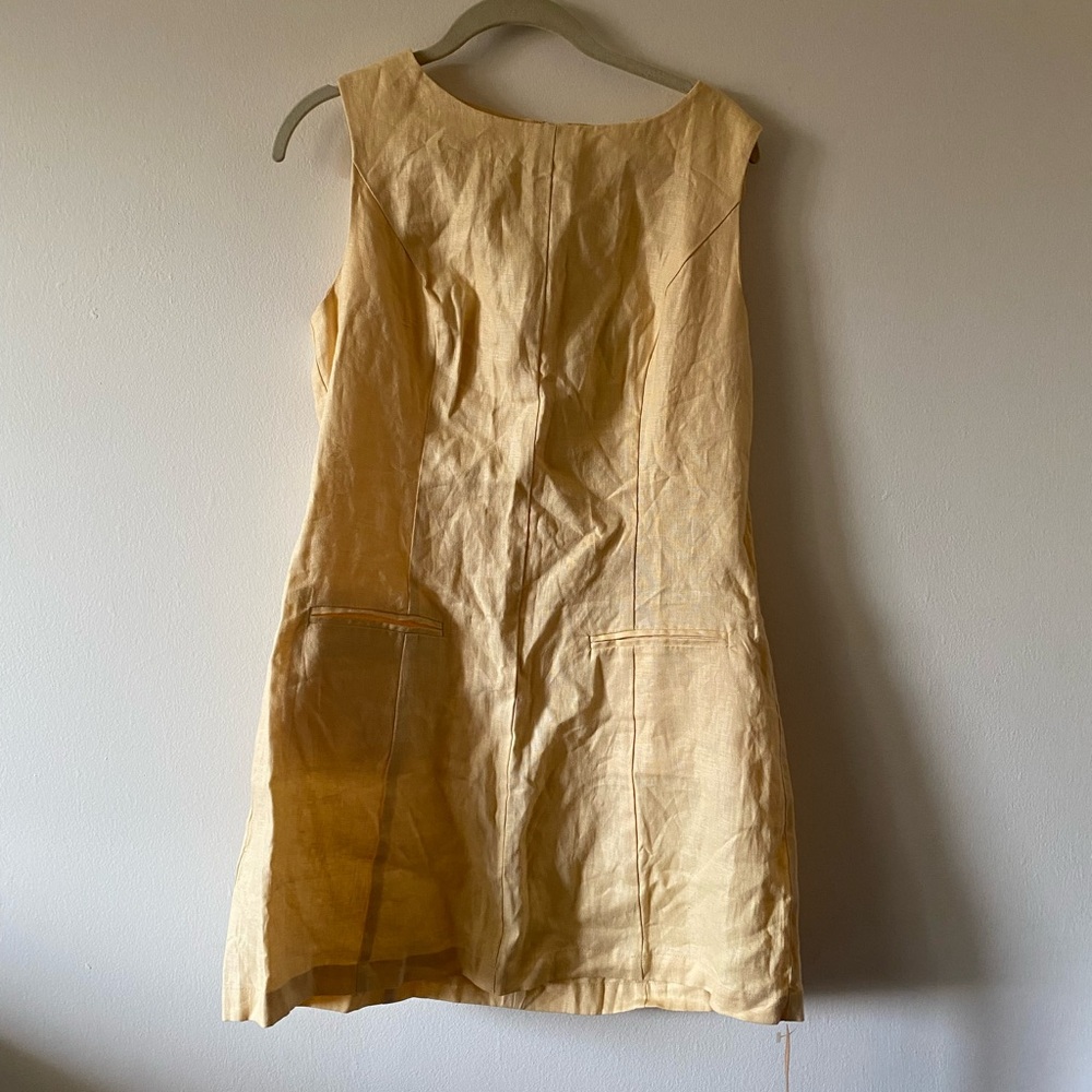Reformation Citron Linen Dress Parmesan 10